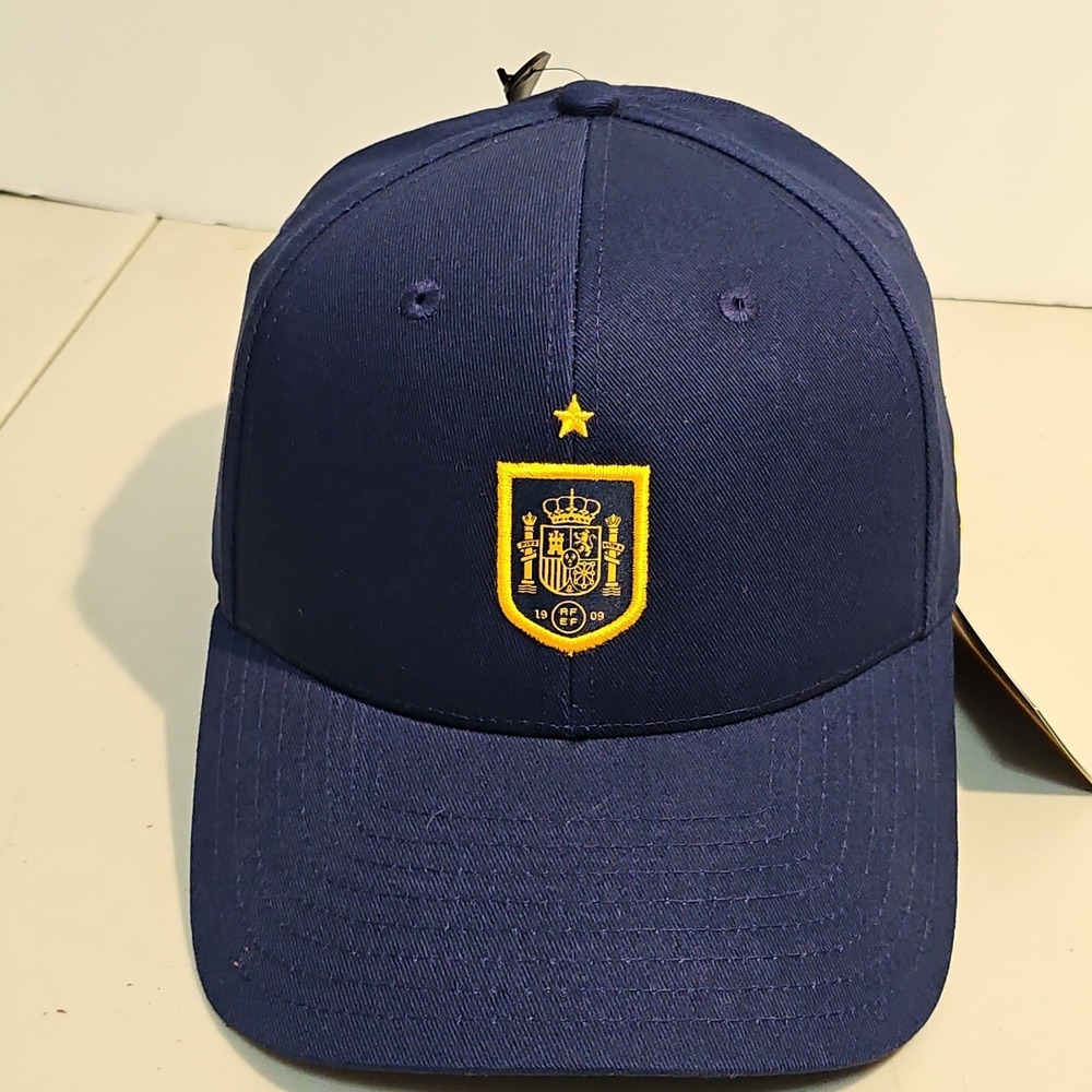 Adidas RFEF Spain Football Cap Adjustable Twill Unisex Sports Hat NWT